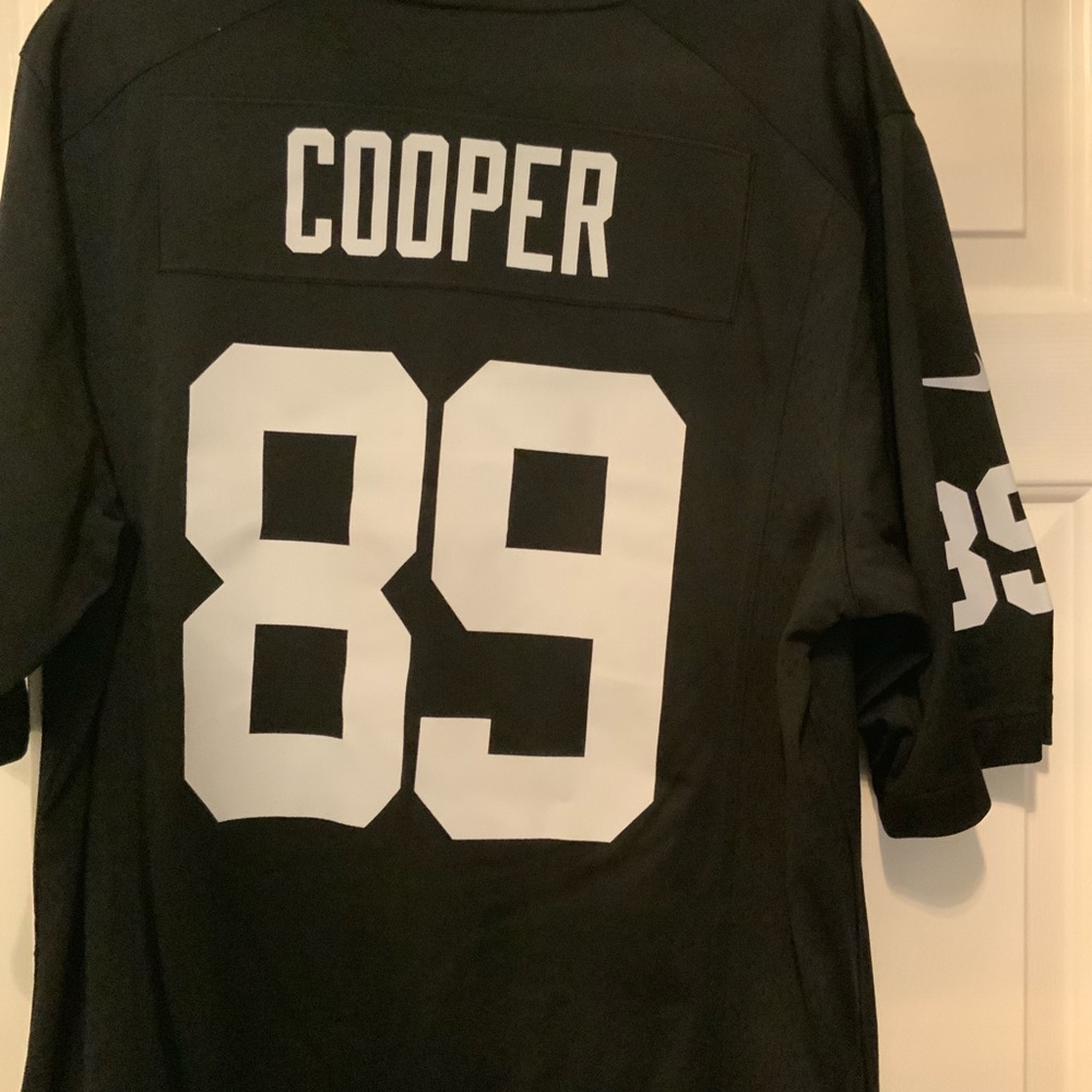 Authentic Oakland Raiders #89 cooper jersey black
